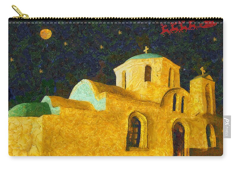 Rossidis Zip Pouch featuring the painting St. Nicolas by George Rossidis