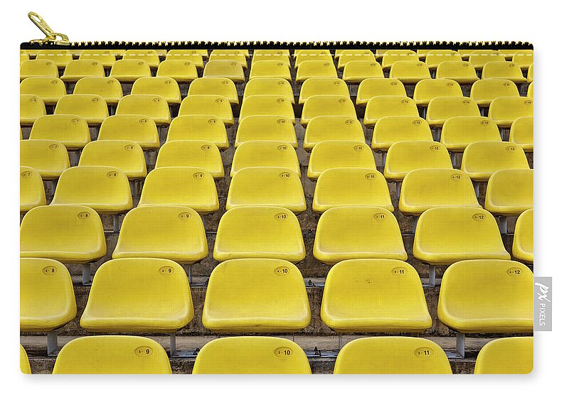 Event Zip Pouch featuring the photograph Stadium Seats by 35007