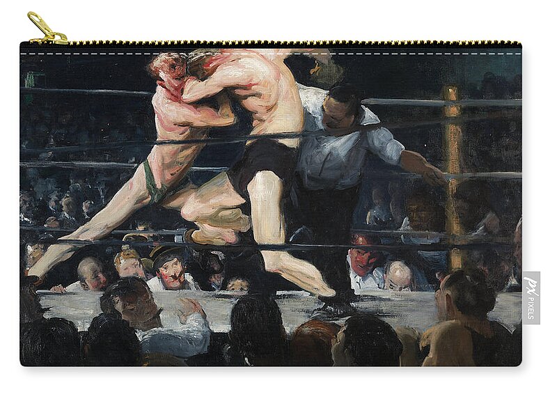 George Wesley Bellows Carry-all Pouch featuring the painting Stag Night at Sharkeys by George Wesley Bellows