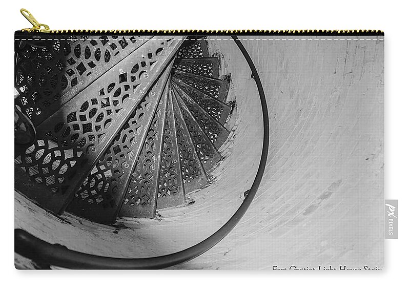 Usa Zip Pouch featuring the photograph Stairs at the Fort Gratiot Light House by LeeAnn McLaneGoetz McLaneGoetzStudioLLCcom