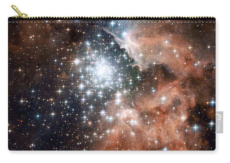 Jpl Carry-all Pouch featuring the photograph Star Cluster and Nebula by Sebastian Musial