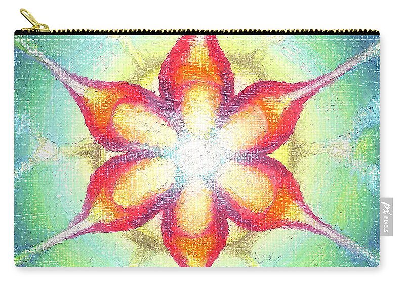 Star Carry-all Pouch featuring the drawing Star of Metatron by Michelle Bien