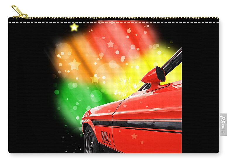 Ford Zip Pouch featuring the photograph Star Of The Show - Mach 1 by Gill Billington