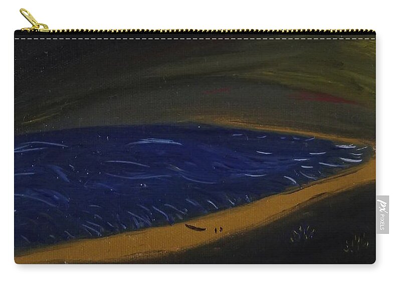 Nature Zip Pouch featuring the painting Stardust by Robert Nickologianis