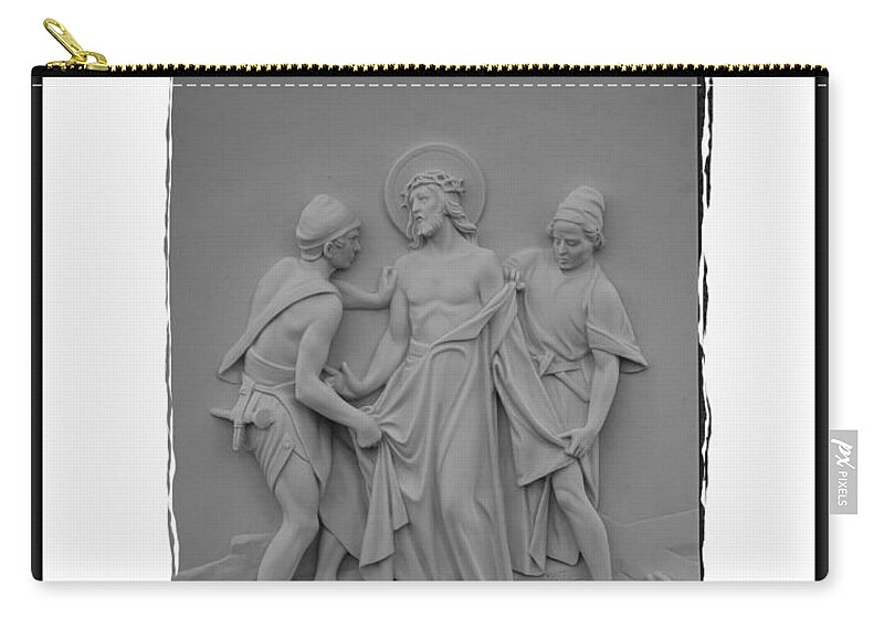 Stations Of The Cross Zip Pouch featuring the photograph Station X by Sharon Elliott