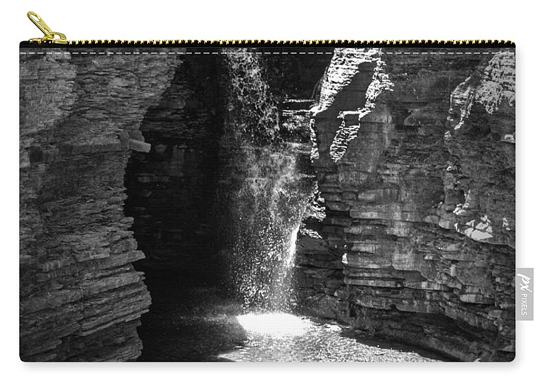 Landscape Zip Pouch featuring the photograph Steady flow by Rob Dietrich