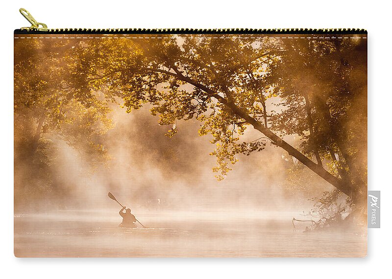 2013 Zip Pouch featuring the photograph Steamy Waters by Robert Charity
