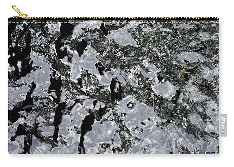 Water Zip Pouch featuring the photograph Steel Water by Donna Blackhall