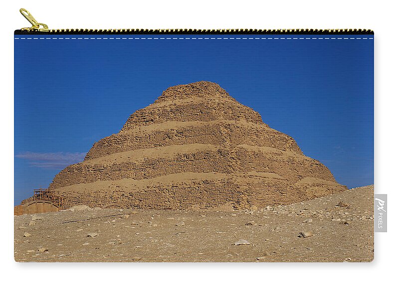Architecture Zip Pouch featuring the photograph Step Pyramid of King Djoser at Saqqara by Ivan Slosar