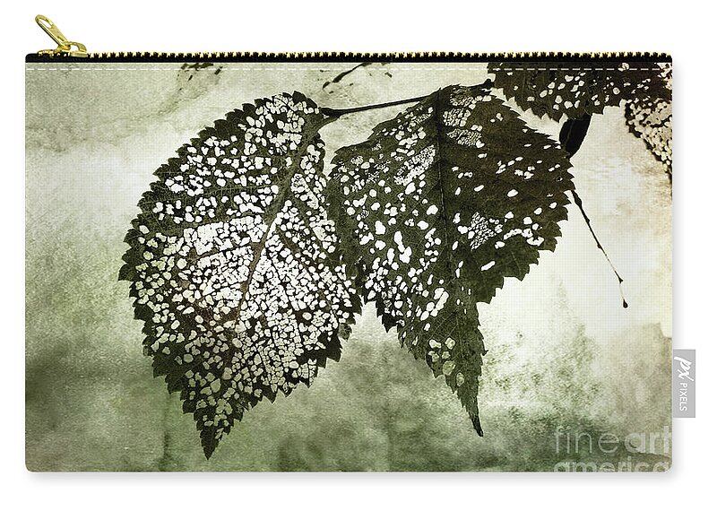 Grunge Zip Pouch featuring the photograph Still Together by Ellen Cotton
