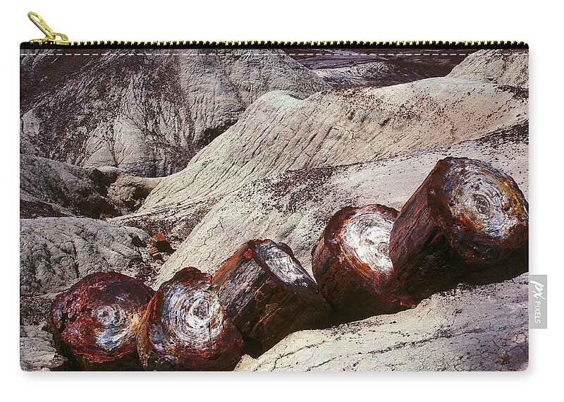 F3-waz-0360 Zip Pouch featuring the photograph Stone Trees - 360 by Paul W Faust - Impressions of Light