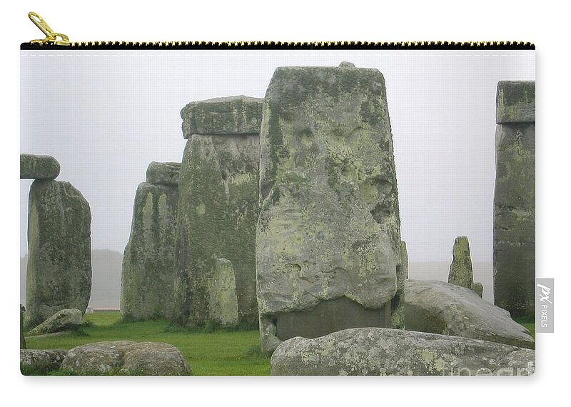Stonehenge Carry-all Pouch featuring the photograph Stonehenge Detail by Denise Railey