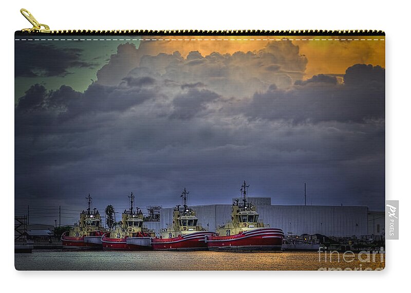Storm Clouds Zip Pouch featuring the photograph Storm Brewing by Marvin Spates