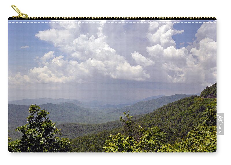 Landscape Zip Pouch featuring the photograph Storm Clouds by Kay Lovingood