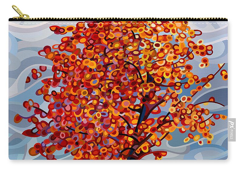 Abstract Carry-all Pouch featuring the painting Stormlight by Mandy Budan