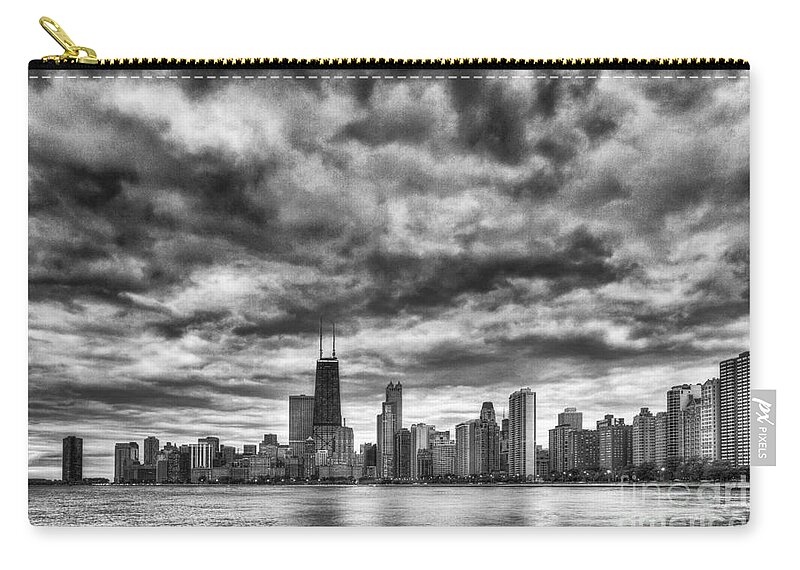 Chicago Zip Pouch featuring the photograph Storms Over Chicago by Margie Hurwich