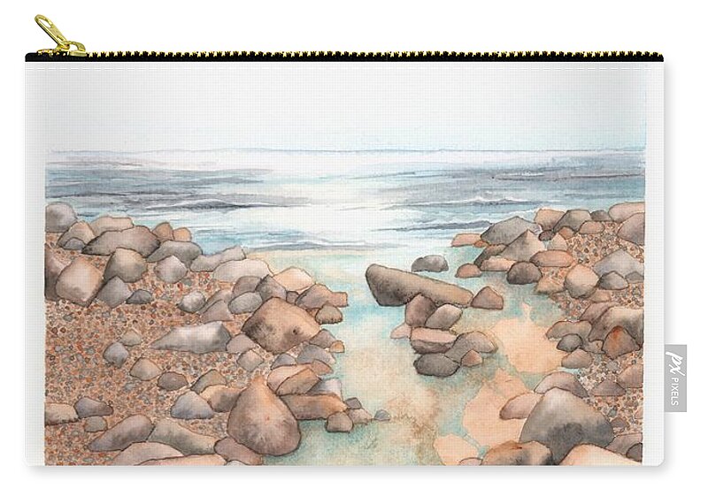 Landscape Carry-all Pouch featuring the painting Streaming Tide by Hilda Wagner