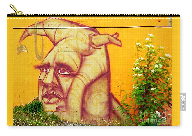 Street Art Zip Pouch featuring the mixed media Street Art 3 by Art MacKay