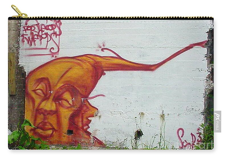 Street Art Zip Pouch featuring the mixed media Street Art 4 by Art MacKay