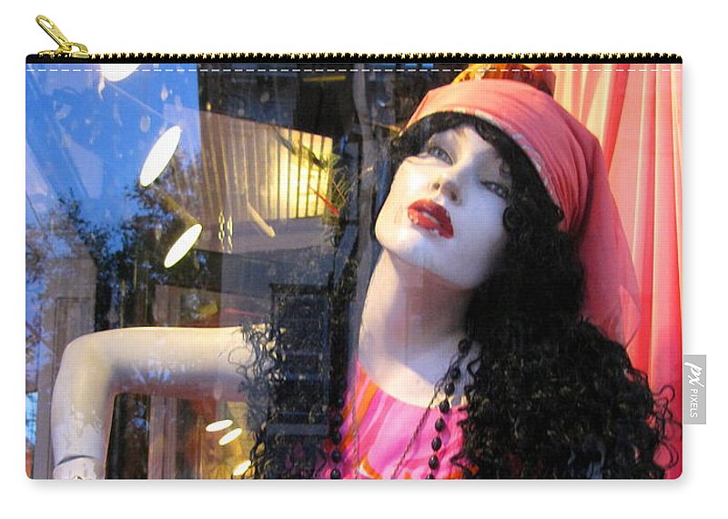 Mannequin Zip Pouch featuring the photograph Strike a Pose by Colleen Kammerer