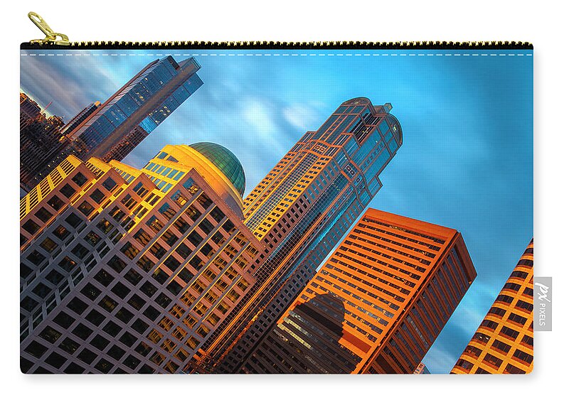 City Zip Pouch featuring the photograph Striked Gold by Jonathan Nguyen