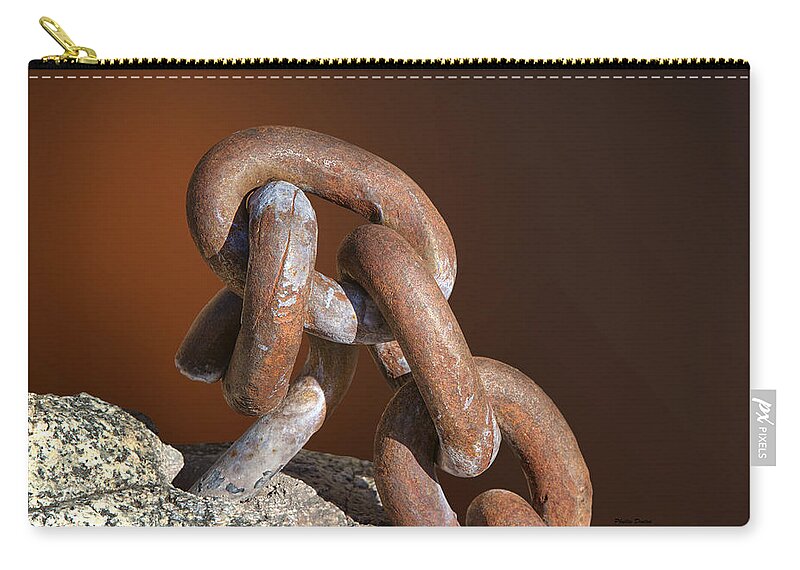 Links Zip Pouch featuring the photograph Strong Links by Phyllis Denton