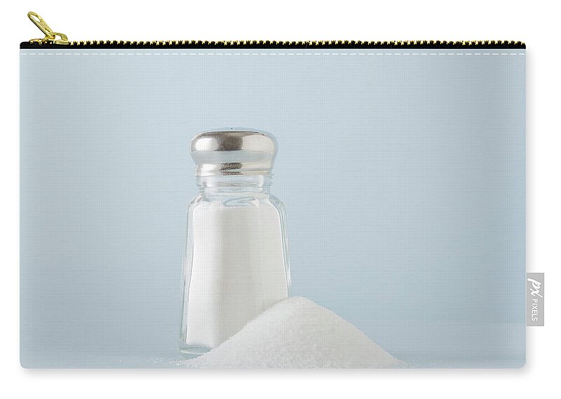 Heap Zip Pouch featuring the photograph Studio Shot Of Salt Shaker by Kristin Lee