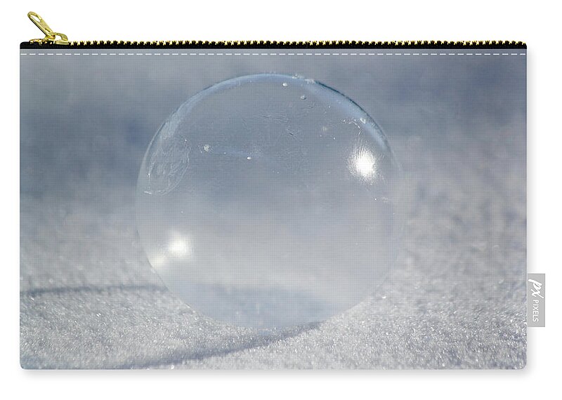 Bubble Zip Pouch featuring the photograph Sub-Zero by Shane Bechler
