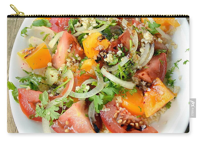 Wood Zip Pouch featuring the photograph Summer Salad by Amigo4488@yahoo.com