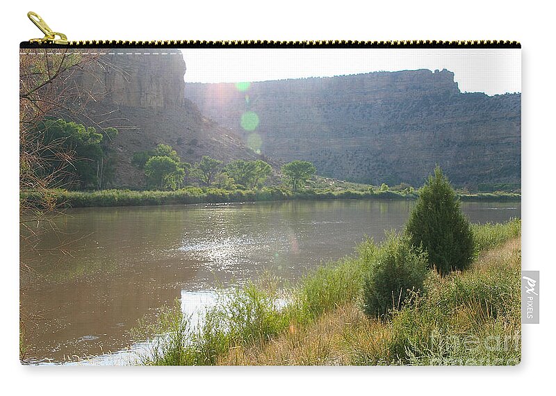 Outdoors Zip Pouch featuring the photograph Summer Solitude by Susan Herber