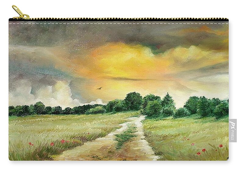 Summer Zip Pouch featuring the painting Summer by Sorin Apostolescu