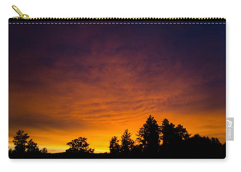Dakota Zip Pouch featuring the photograph Summer Sunset by Greni Graph