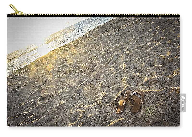Tamarack Beach Zip Pouch featuring the photograph Summer's End by Ann Patterson