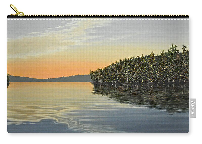 Summer Zip Pouch featuring the painting Summers End by Kenneth M Kirsch