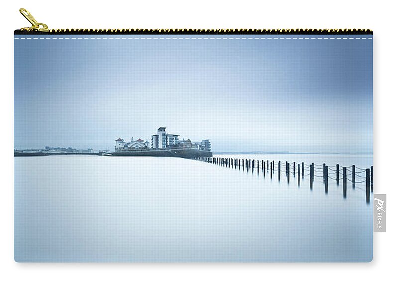 Tranquility Zip Pouch featuring the photograph Sun Over Knightstone by Mark Crocker - Images Through A Lens