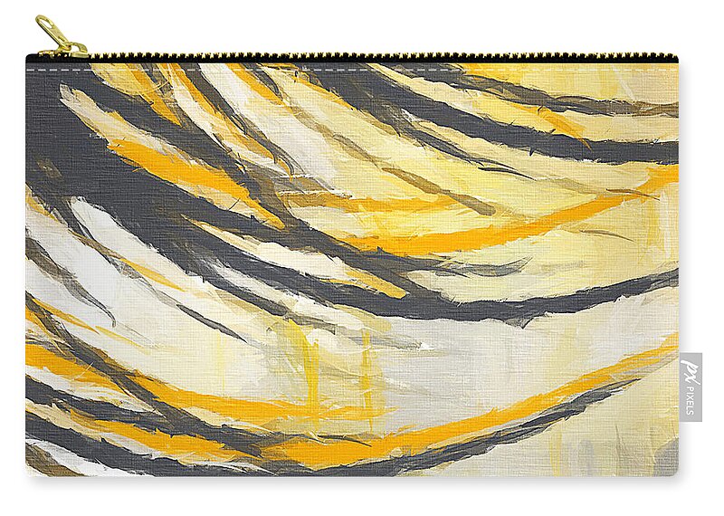  Zip Pouch featuring the painting Sunny Field by Lourry Legarde