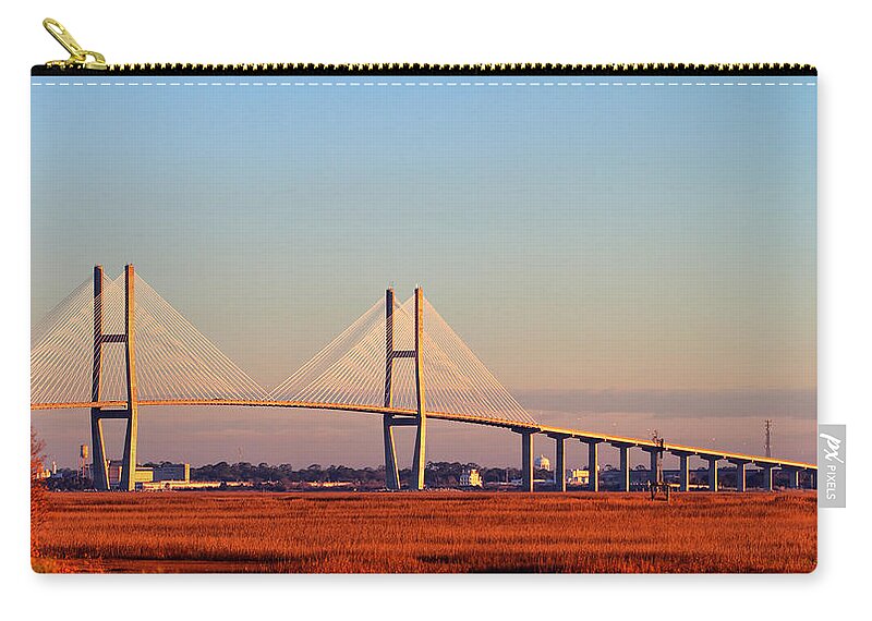 Sunrise Zip Pouch featuring the photograph Sunrise on Sydney by Farol Tomson