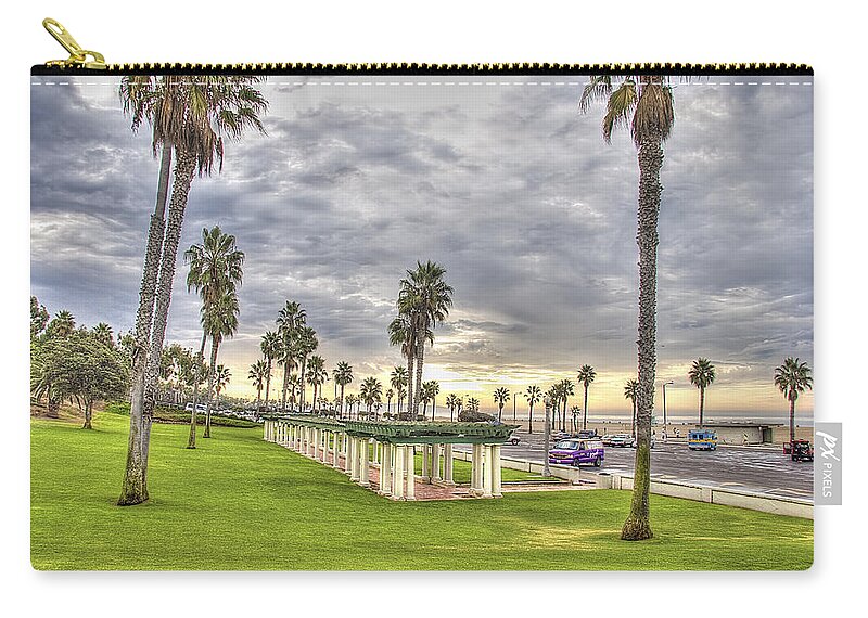 Sunrise On The Beach Carry-all Pouch featuring the photograph Sunrise on the Beach by Chuck Staley