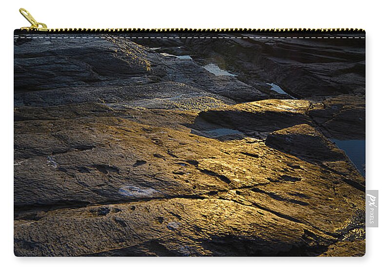 Beavertail Zip Pouch featuring the photograph Sunset Beyond by Lourry Legarde