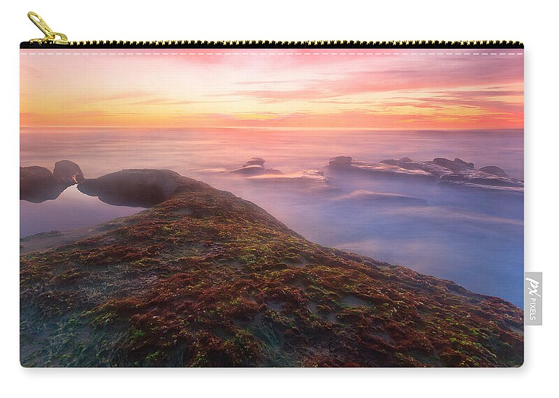 Sunset Zip Pouch featuring the photograph Sunset in La Jolla by Ben Graham