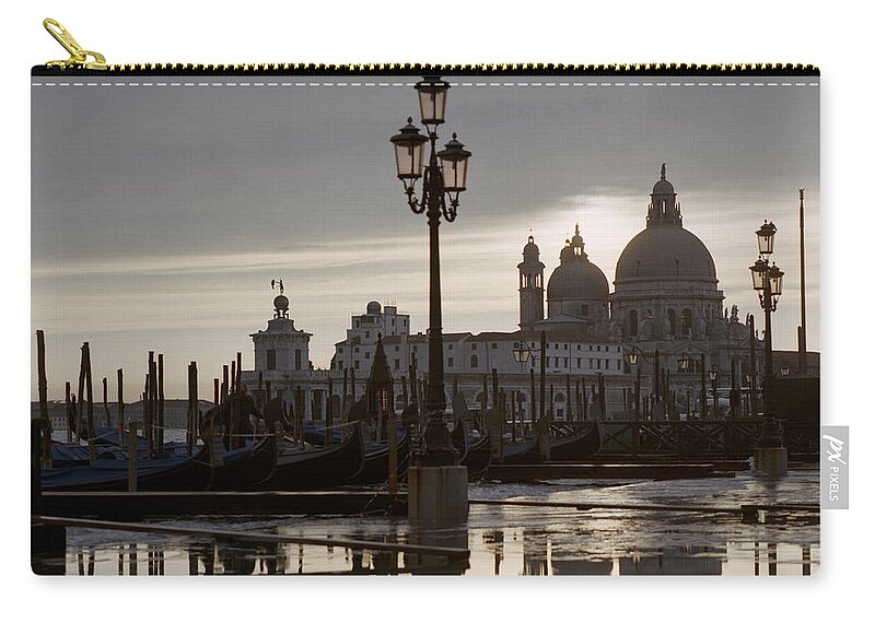 Venice Zip Pouch featuring the photograph Sunset in Venice by Riccardo Mottola