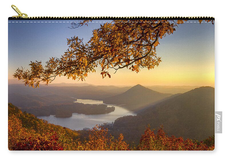 Appalachia Carry-all Pouch featuring the photograph Sunset Light by Debra and Dave Vanderlaan