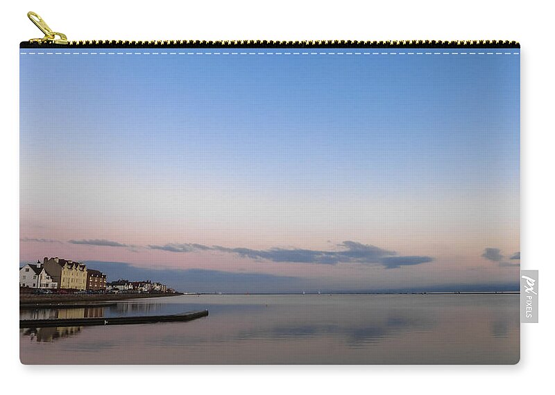 Coast Zip Pouch featuring the photograph Sunset over Marine Lake by Spikey Mouse Photography