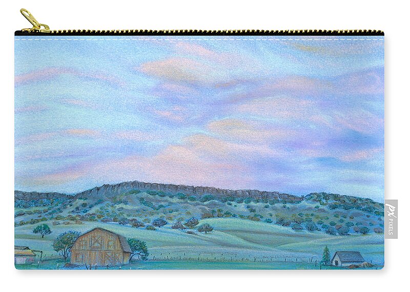 Pastel Zip Pouch featuring the pastel Sunset Over Table Mountain by Michele Myers