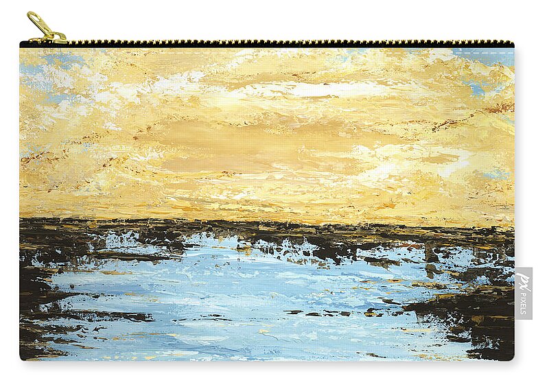 Ocean Carry-all Pouch featuring the painting Sunset Plunge by Tamara Nelson