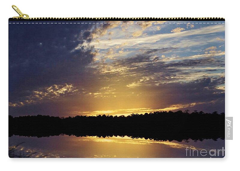 Scenic Carry-all Pouch featuring the photograph Sunset View From The Causeway by Kathy Baccari