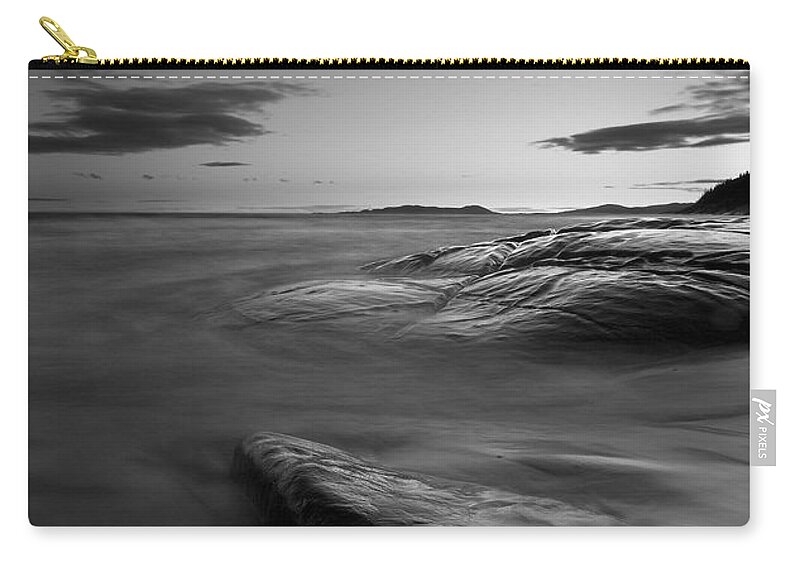 Lake Superior Zip Pouch featuring the photograph Superior Crescent  by Doug Gibbons