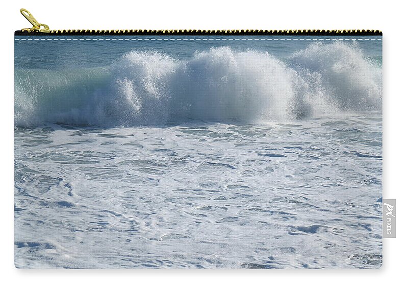 Scenics Zip Pouch featuring the photograph Surf by Rolfo