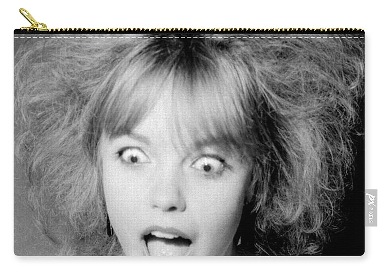 Black Zip Pouch featuring the photograph Surprise by Steve Ball