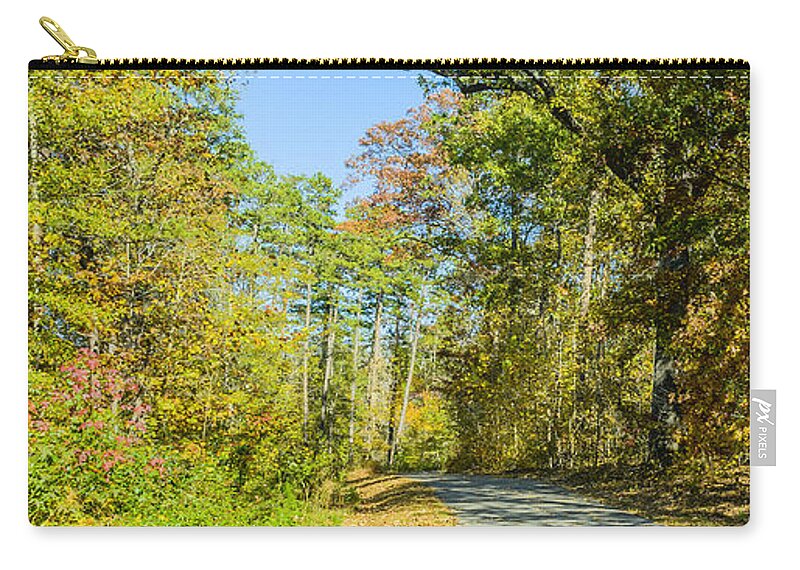 Swamp Rabbit Trail Zip Pouch featuring the photograph Swamp Rabbit Trail by Elvis Vaughn